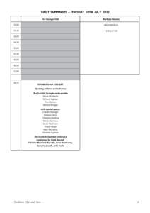 Daily Summaries - Tuesday 10th July 2012 The Younger Hall	  The Byre Theatre
