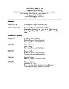 Macroeconomics / Human resource management / Robert Pollin / Socialism / Living wage / Economics / New Labor Forum / University of Massachusetts Amherst / Wage / Employment compensation / Mark D. Brenner / Minimum wage