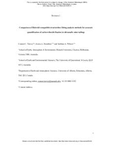 This is a preprint, the final version is subject to change, of the American Mineralogist (MSA) Cite as Authors (Year) Title. American Mineralogist, in press. DOI: https://doi.orgamRevision 1