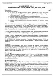 Kendriya Vidyalaya Haflong  Annual Report[removed]ANNUAL REPORT[removed]KENDRIYA VIDYALAYA HAFLONG,SARKARI BAGAN,DIMA HASAO,ASSAM