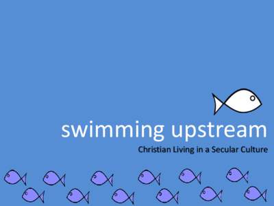 swimming upstream Christian Living in a Secular Culture Greed and Contentment Hebrews 13:5-6