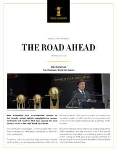 WORLD CAR AWARDS  THE ROAD AHEAD INTRODUCTION  Mike Rutherford