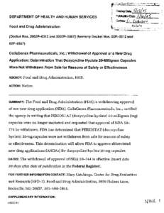 DEPARTMENT 0F HEALTH AND HUMAN SERVICES Food and Drug Administration [Docket Nos. 2002P-0312