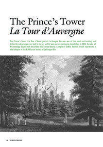 The Prince’s Tower La Tour d’Auvergne The Prince’s Tower (La Tour d’Auvergne) at La Hougue Bie was one of the most outstanding and