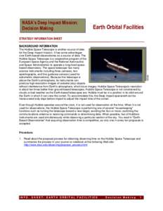 NASA’s Deep Impact Mission: Decision Making Earth Orbital Facilities  STRATEGY INFORMATION SHEET