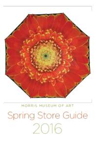 MORRIS MUSEUM OF ART  Spring Store Guide 2016