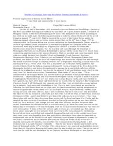 Southern Campaign American Revolution Pension Statements & Rosters Pension Application of Simeon Everly S8446 Transcribed and annotated by C. Leon Harris State of Virginia } (Copy) [by Pension Office]