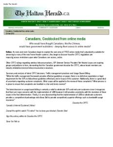 219 - Canadians Geoblocked from online media