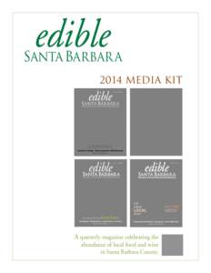 edible  SANTA BARBAR A 2014 Media Kit  edible
