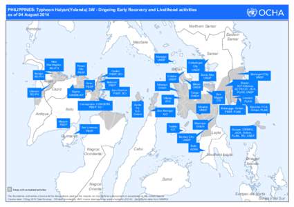 PHILIPPINES: Typhoon Haiyan(Yolanda) 3W - Ongoing Early Recovery and Livelihood activities as of 04 August 2014 Northern Samar Romblon