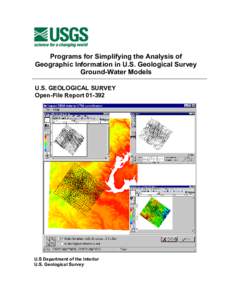 Computing / Cartography / Geographic information systems / Topography / Remote sensing / Audit Record Generation and Utilization System / USGS DEM / Argus / MODFLOW / Software / United States Geological Survey / System software