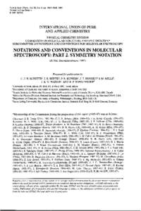 Science / Spectroscopy / Molecular symmetry / Schoenflies notation / Dihedral group / Molecular vibration / Spin / Spectroscopic notation / Point reflection / Symmetry / Physics / Chemistry