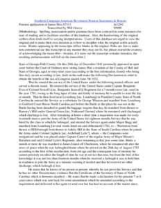 Southern Campaign American Revolution Pension Statements & Rosters Pension application of James Pitts S7313 fn32NC Transcribed by Will Graves[removed]Methodology: Spelling, punctuation and/or grammar have been corrected 