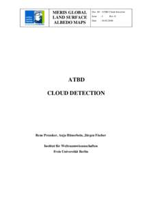Microsoft Word - MERIS-AlbedoMap-ATBD-CloudDetection1.0.doc