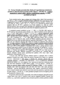 A – část 1/4 – strPostup Státního pozemkového úřadu při vypořádávání restitučních nároků na náhradní lesní pozemky podle zákona č. Sb., o úpravě vlastnických 