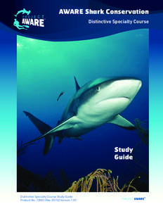 AWARE Shark Conservation Distinctive Specialty Course Study Guide