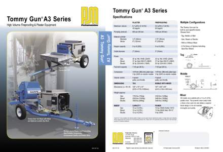 Tommy Gun A3 Series ® Specifications  Tommy Gun A3 Series