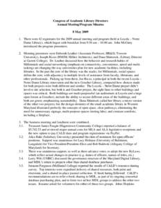 Geography of the United States / Academia / Goucher College / Notre Dame of Maryland University / Goucher / Towson /  Maryland / Salisbury University / Salisbury /  Maryland / Middle States Association of Colleges and Schools / Council of Independent Colleges / Maryland