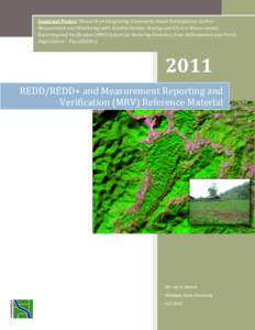 REDD/REDD+ and Measurement Reporting and Verification (MRV) Reference Material