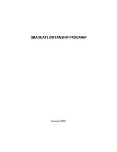 GRADUATE INTERNSHIP PROGRAM  January 2006 THE GRADUATE INTERNSHIP PROGRAM A MINISTRY OF CAREY THEOLOGICAL COLLEGE