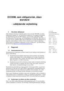 OIOXML - uddybende vejledning v0 92.doc