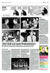 Bellevue  23  Tages-Anzeiger – Mittwoch, 13. Januar 2016  EVA Von Jaermann/