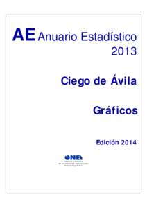AE Anuario Estadístico 2013 Ciego de Ávila Gráficos Edición 2014