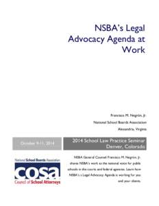 NSBA’s Legal Advocacy Agenda at Work