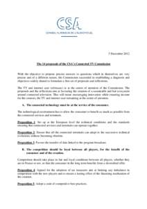 14 propositions CSA du 5 décembre 2012 anglais