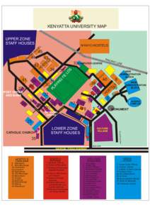 KENYATTA UNIVERSITY MAP UPPER ZONE STAFF HOUSES
