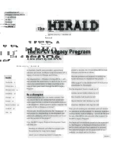 A publication of Ethiopia & Eritrea RPCVs — an affiliate  of the National  Peace Corps 
