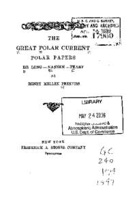 The Great Polar Current Polar Papers De Long Nansen Peary