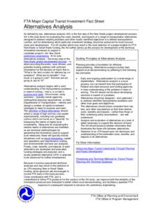 Transport / Alternatives / Canada Line / Analysis of Alternatives / Transportation planning / Urban studies and planning / Metropolitan planning organization