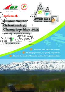 Bulletin 2  JWOC 2015 Rauland - Norway Junior World