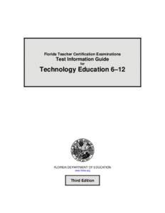 Test Information Guide for Technology Education test
