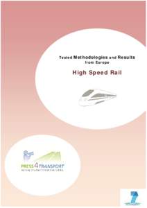 Tested Methodologies and Results from Europe High Speed Rail  Table of Contents