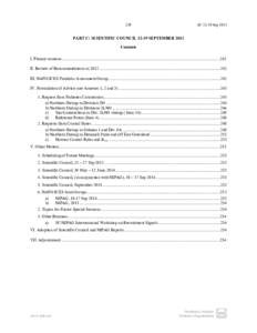 239  SC[removed]Sep 2013 PART C: SCIENTIFIC COUNCIL[removed]SEPTEMBER 2013 Contents