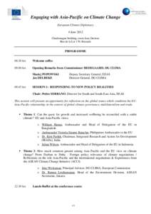 Association of Southeast Asian Nations / European External Action Service / International relations / Directorate-General for Climate Action