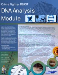 Crime Fighter BEAST  DNA Analysis Module About Porter Lee Corporation