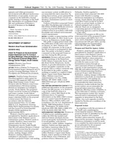 [removed]Federal Register / Vol. 75, No[removed]Tuesday, November 30, [removed]Notices agencies and tribal governments; involvement with affected landowners;