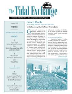 The  Tidal Exchange Newsletter of the New York ~ New Jersey Harbor Estuary Program