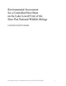 Deer Flat National Wildlife Refuge / Snake River / Hunting / Zoology / Deer / National Wildlife Refuge / Red deer / Hagerman National Wildlife Refuge / Fauna of Europe / Idaho / Conservation in the United States