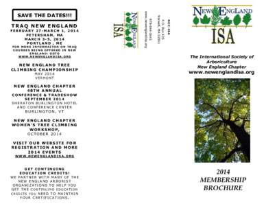 NEW ENGLAND TREE CLIMBING CHAMPIONSHIP MAY 2014 VERMONT  NEC-ISA