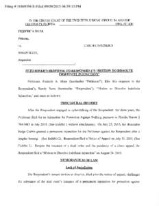 Filing # E-Filed:59:13 PM  IN THE CIRCUIT COURT OF THE TWENTIETH JUDICIAL CIRCUIT IN AND FOR CIVIL AC11ON LEE COUNTY, FLORIDA FREDERIC A. BLUM,