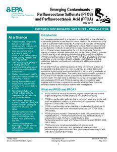 Organofluorides / Sulfonic acids / Pollutants / Perfluorooctanesulfonic acid / Perfluorooctanoic acid / Fluorotelomer / Surfactant / 3M / Stockholm Convention on Persistent Organic Pollutants / Chemistry / Perfluorinated compounds / Persistent organic pollutants