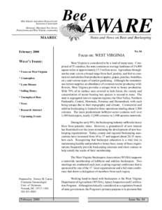 Mid-Atlantic Apiculture Research and Extension Consortium Delaware, Maryland, New Jersey, Pennsylvania and West Virginia cooperating  MAAREC