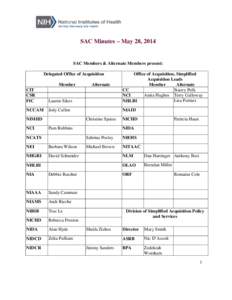 SAC Meeting Minutes for May 28, 2013