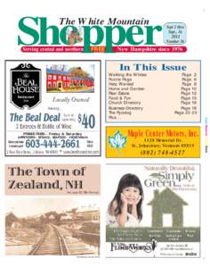 Shopper The White Mountain Serving central and northern  FREE