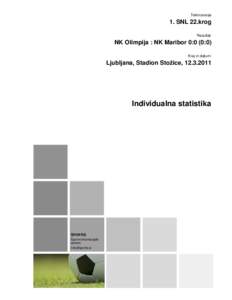 Tekmovanje  1. SNL 22.krog Rezultat:  NK Olimpija : NK Maribor 0:0 (0:0)