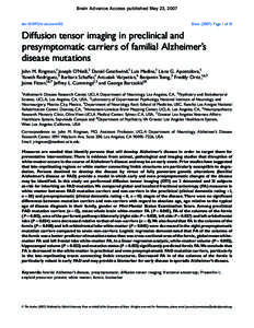 Brain Advance Access published May 23, 2007  doi:[removed]brain/awm102 Brain[removed]Page 1 of 10